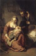 REMBRANDT Harmenszoon van Rijn The Holy Family oil painting on canvas
